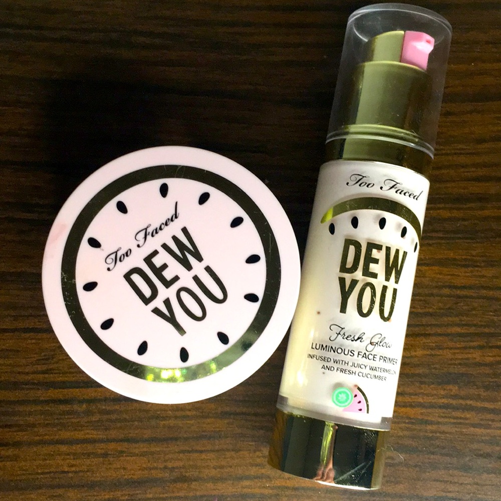 Two Faced Dew You face primer & setting powder duo